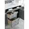 James Martin Vanities Brittany 36in Single Vanity, Urban Gray w/ 3 CM Arctic Fall Solid Surface Top 650-V36-UGR-3AF - alternate 2